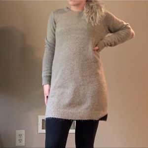 Long sleeved sweater dress